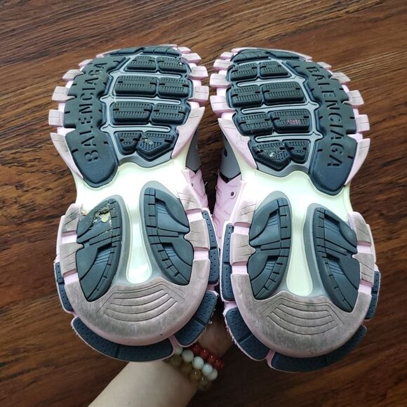Balenciaga Pink Gray Edgy Feminine Old Money Y2K Fashion Comfy Sneakers Size 6 - Picture 5 of 9
